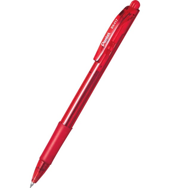 Długopis automatyczny Pentel BK417 WOW czerwony