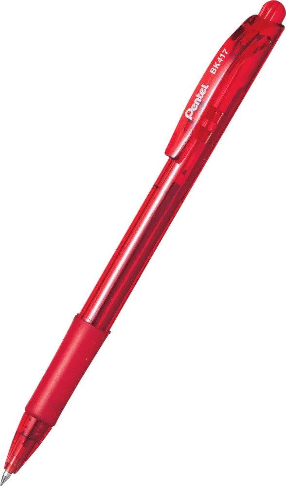 Długopis automatyczny Pentel BK417 WOW czerwony