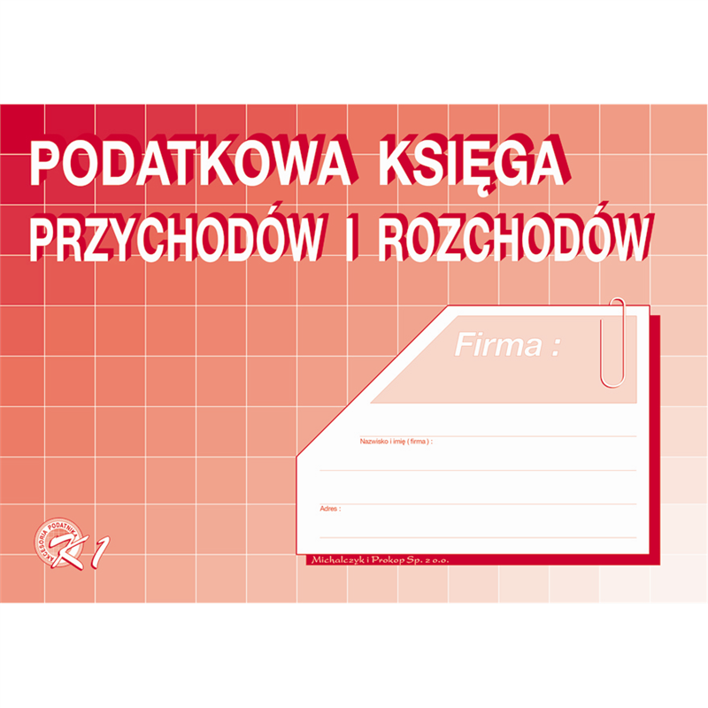 Podatkowa księga przychodów i rozchodów A4 offset