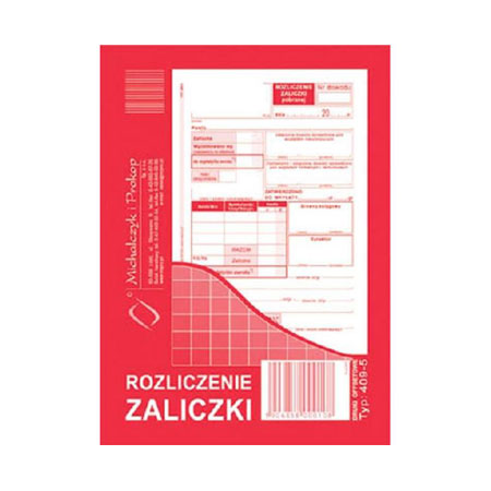 Rozliczenie zaliczki A6 offset