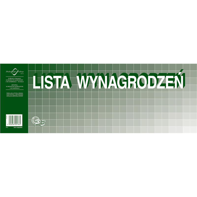 Lista wynagrodzeń 1/2A3