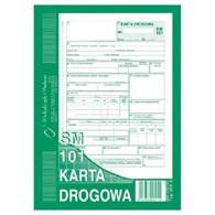 Karta drogowa - sam. osob., SM101 A5 (offset)
