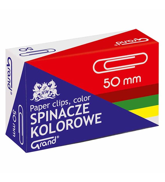 Spinacz kolorowy Grand 28mm 100 szt.