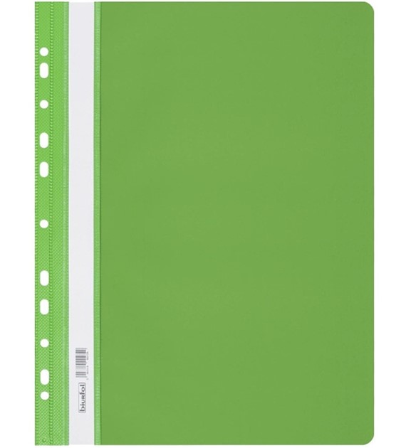 Skoroszyt Biurfol A4 PP z perforacją zielony