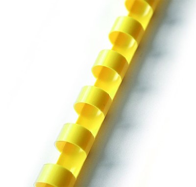 Grzbiet do bindowania 28,5mm żółty 50szt