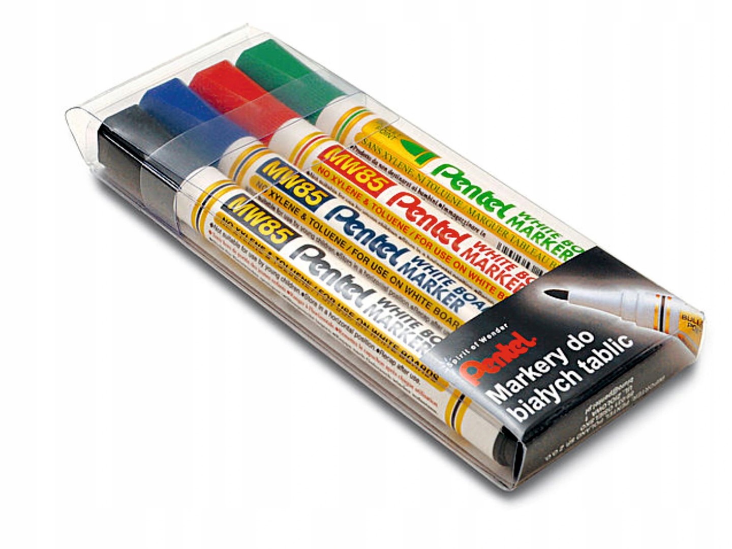 Marker suchościeralny Pentel MW85-4W 4-kolory