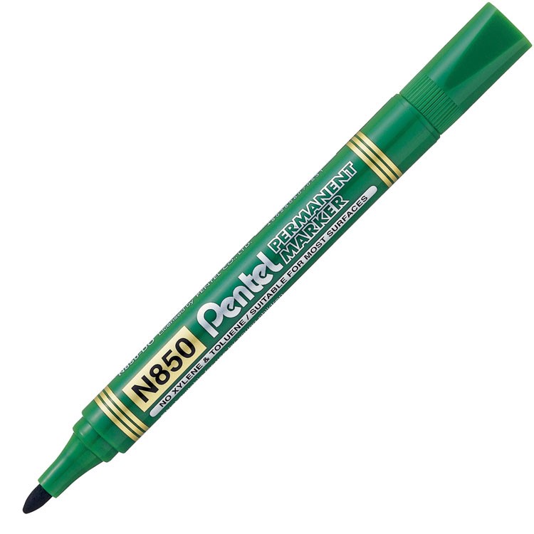 Marker permanentny Pentel N850 okrągła zielony