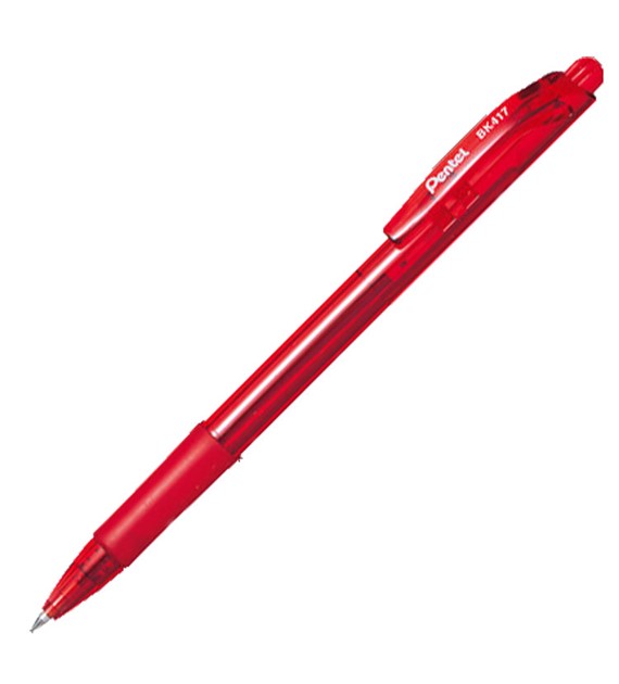 Długopis automatyczny Pentel BK417 WOW czerwony