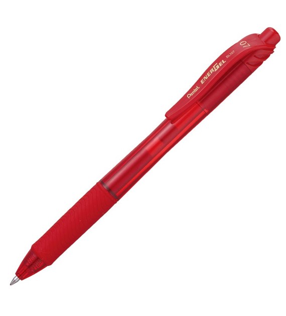 Długopis żelowy Pentel EnerGel BL107 czerwony