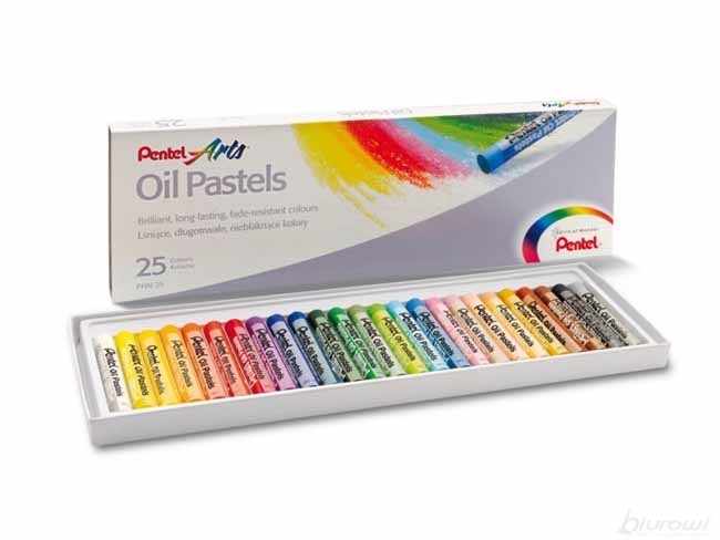 Pastele olejne Pentel 25 kolorów