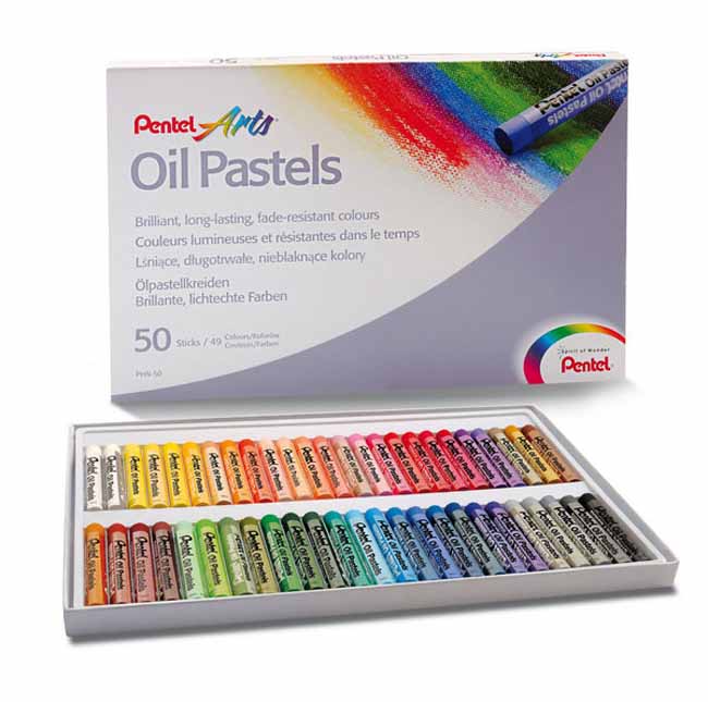 Pastele olejne Pentel 50 kolorów