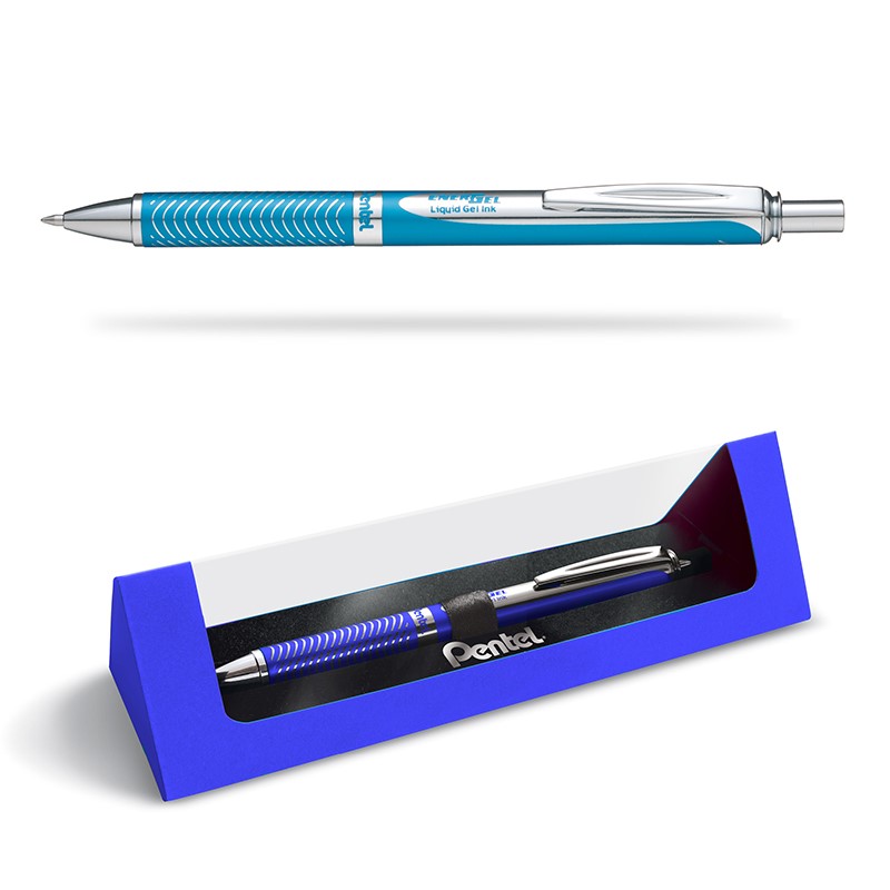 Pióro kulkowe Pentel EnerGel BL 407 niebieska obudowa