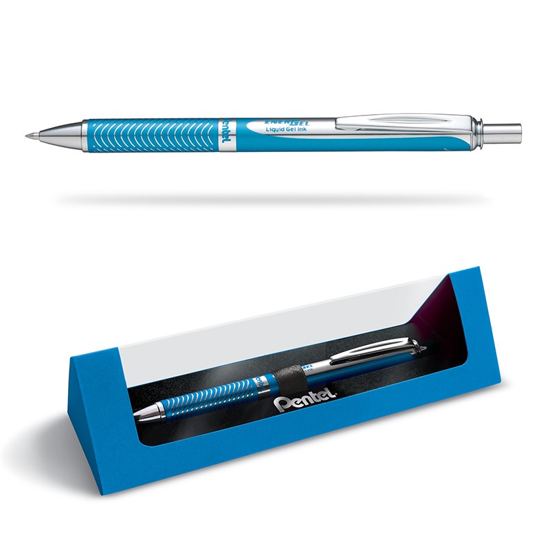 Pióro kulkowe Pentel EnerGel BL 407 błękitna obudowa