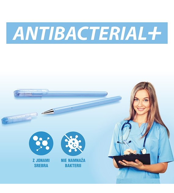 Długopis Pentel BK 77 Antibacterial czarny