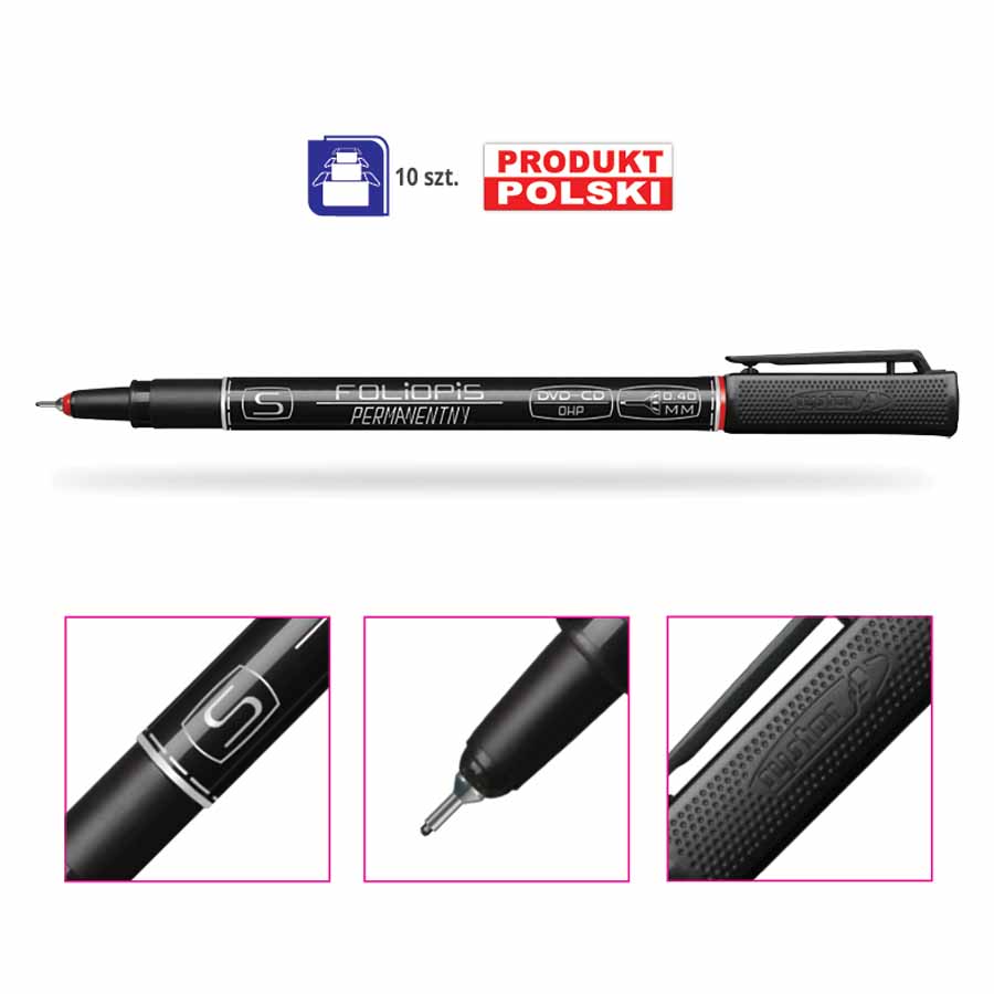 Foliopis Rystor S 0,4mm czerwony