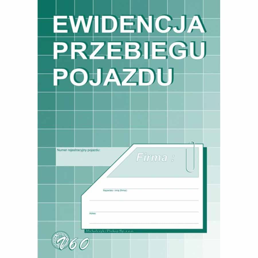Ewidencja przebiegu pojazdów VAT A5 offset