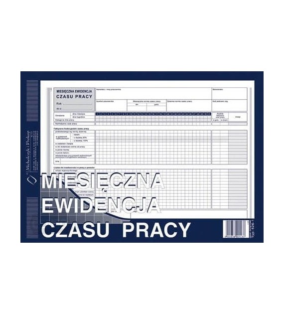 Ewidencja miesięczna czasu pracy 526-1