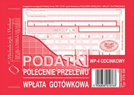 Polecenie przelewu A6 podatki 4-skł. 476-5M