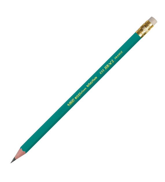 Ołówek Bic Evolution Ecolutions HB z gumką