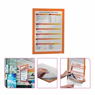 Ramka samoprzylepna Duraframe A4/2szt. pomarańczowy