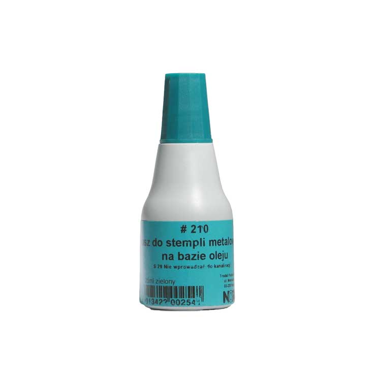 Tusz do stempli metalowych Noris 210 25ml zielony