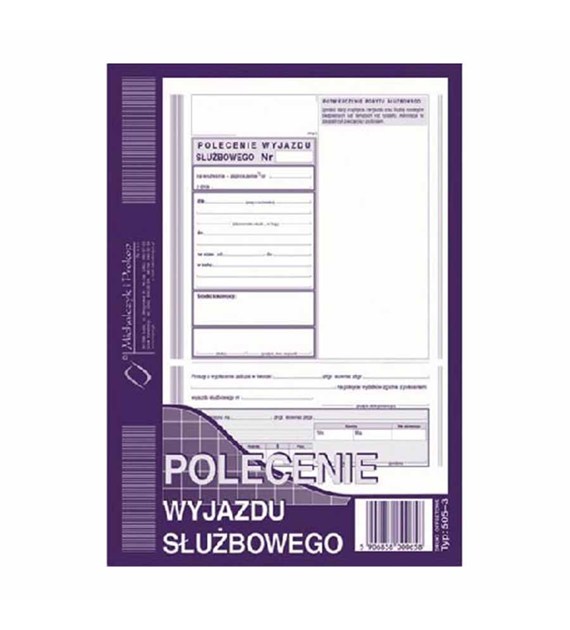 Polecenie wyjazdu służbowego A5 offset