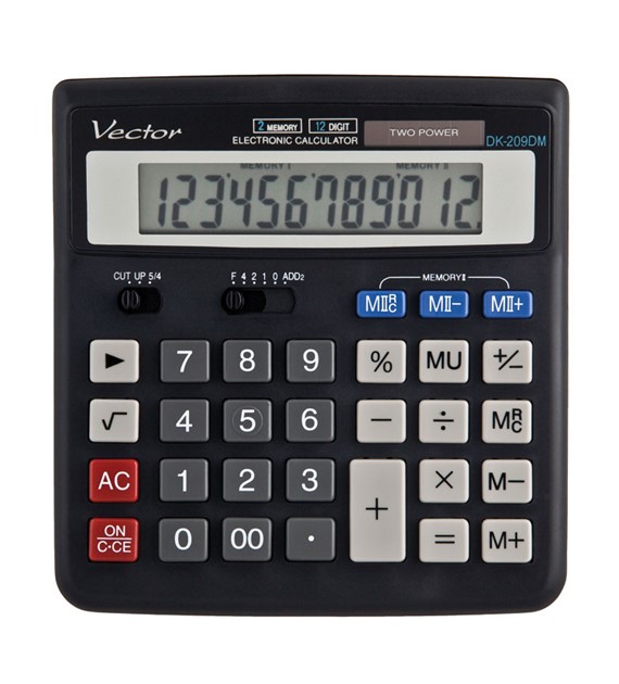Kalkulator Vector DK-209 DM BLK