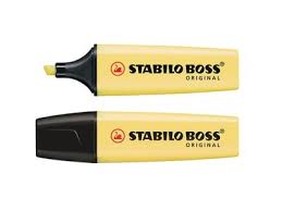Zakreślacz STABILO BOSS ORGINAL PASTEL żółty