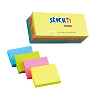 Bloczek samoprzylepny 38x51 Stick'n 12szt. 4-kolory neon