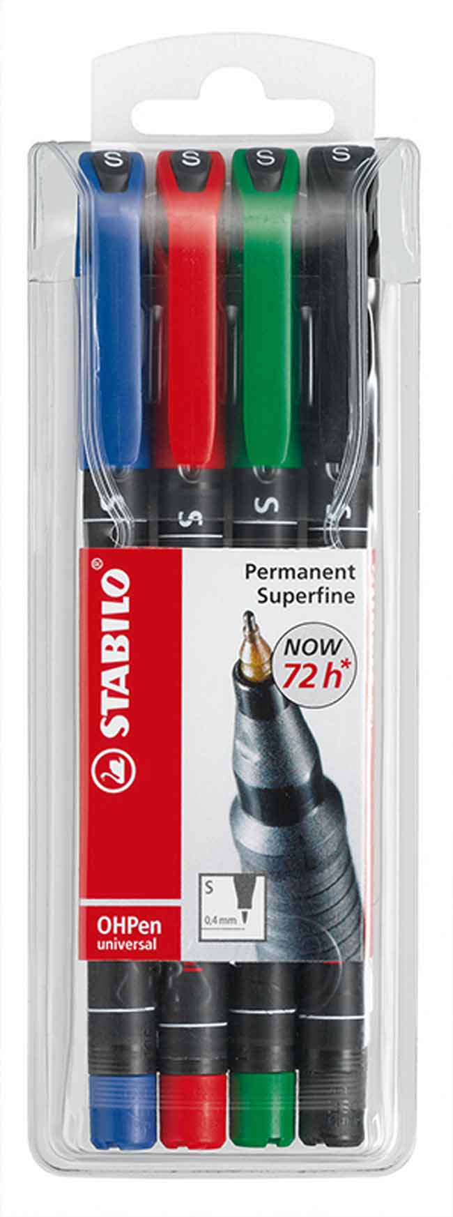 Foliopis OHP Stabilo S 4 szt.
