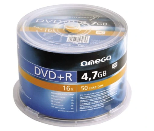 Płyta DVD+R Omega 4,7 GB cake 50szt