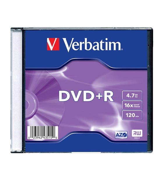 Płyta DVD+R Verbatim slim