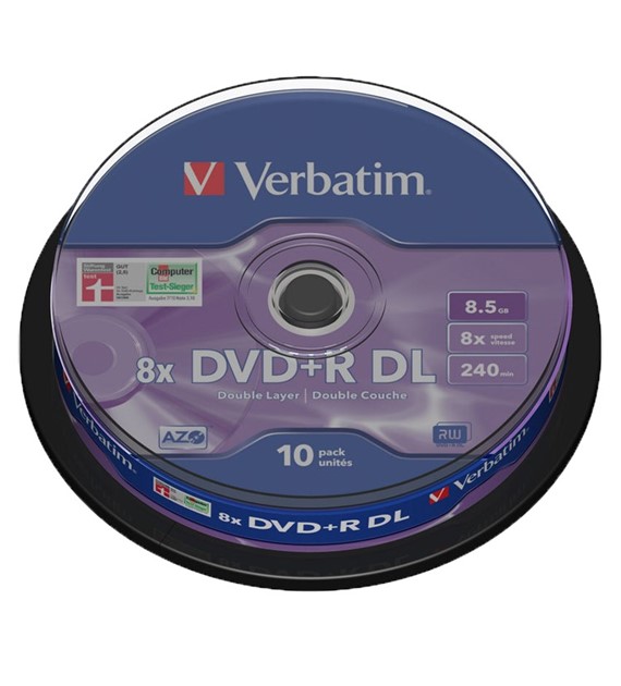 Płyta DVD+R Verbatim Double Layer cake 10szt.