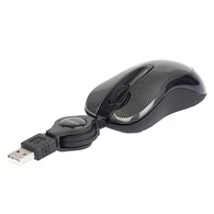 Mysz optyczna przewodowa A4Tech N-60F-2 Czarny Carbon USB