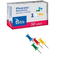 Pinezki beczułki Tetis kolor mix opak/50szt. GP100