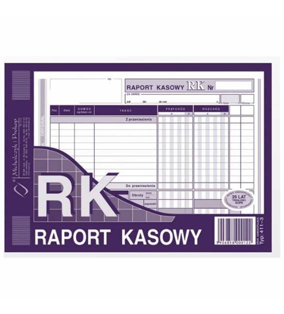 RK Raport kasowy A5 (o+1k)