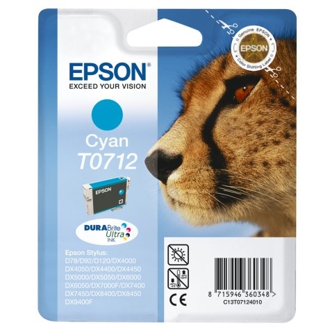 Tusz Epson T0712 cyan