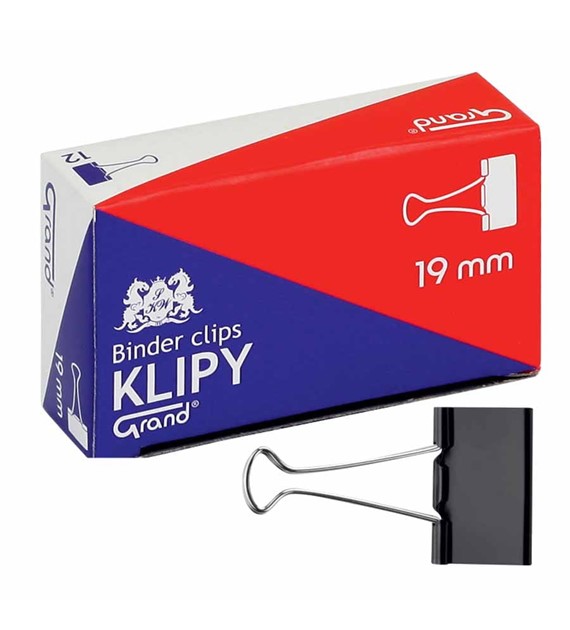 Klipy biurowe 19mm