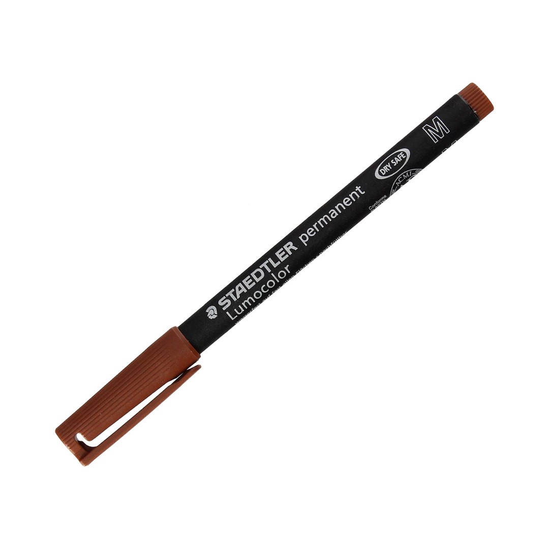 Foliopis Lumocolor, M, brązowy, Staedtler