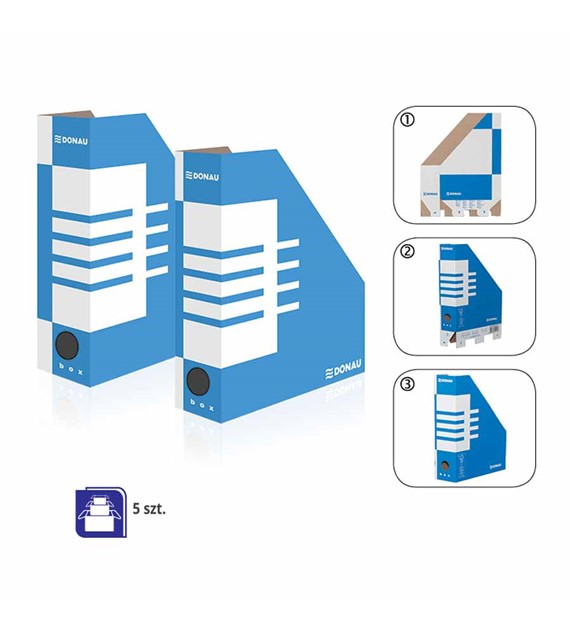 Pojemnik na czasopisma kartonowy Donau 100mm