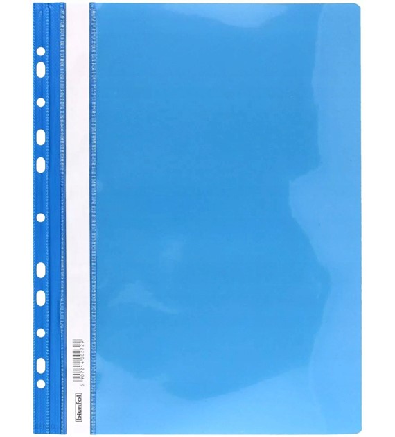Skoroszyt Biurfol A4 PVC z perforacją niebieski