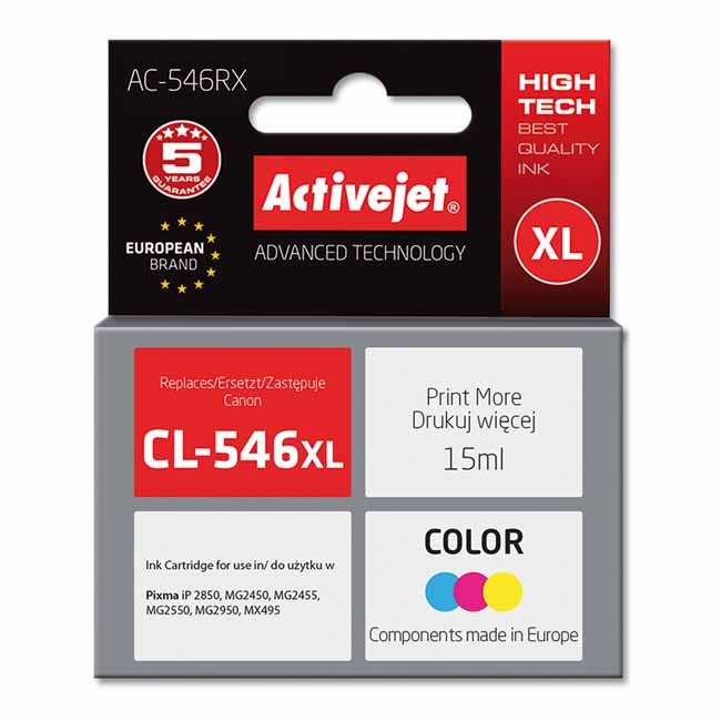 Tusz ActiveJet do Canon CL-546XL kolorowy