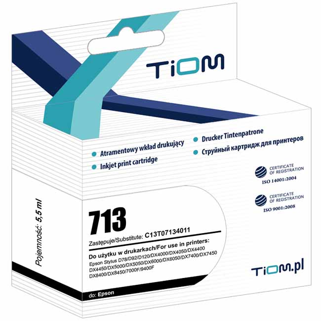 Tusz Tiom do Epson T0713 magenta