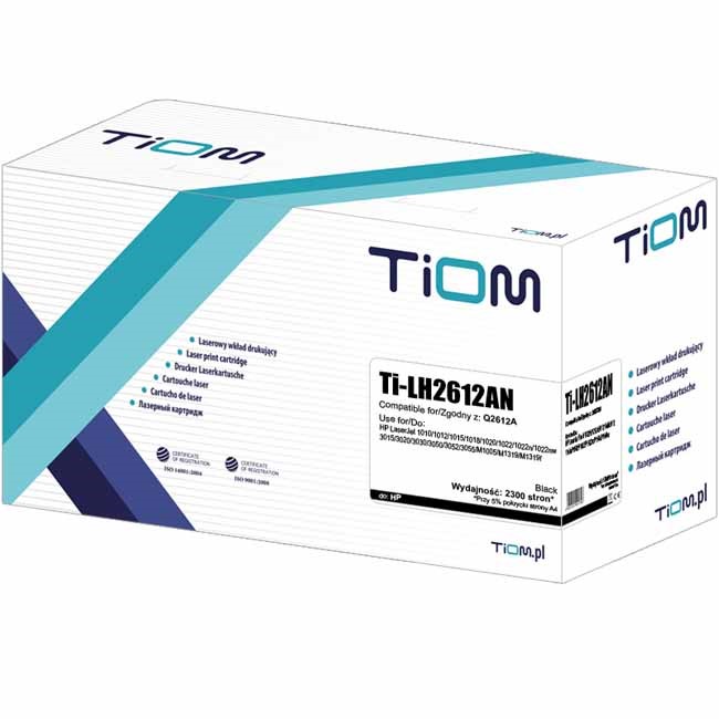 Toner Tiom do HP Q2612A