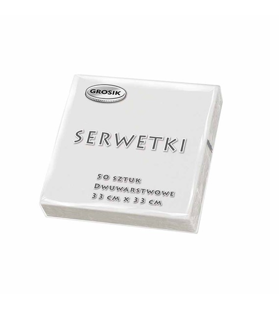 Serwetki Grosik kolorowe 33 x 33cm, 50szt