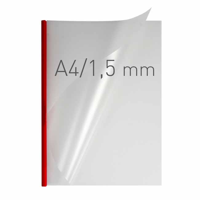 Okładka O.easyCOVER Double Semi Matt A4 1,5mm czerwony 50szt.