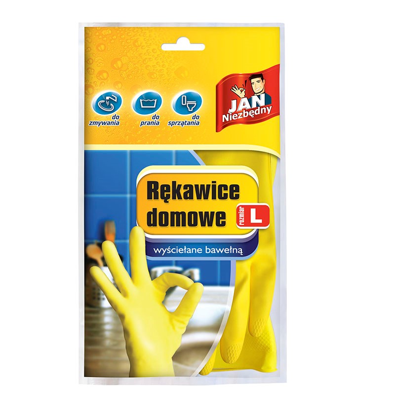 Rękawice gumowe L Jan Niezbędny