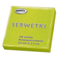 Serwetki Grosik 33x33cm 50szt. zielony