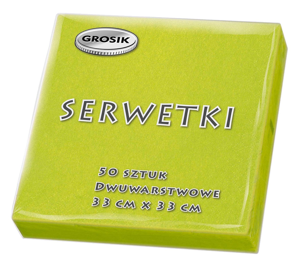 Serwetki Grosik 33x33cm 50szt. zielony