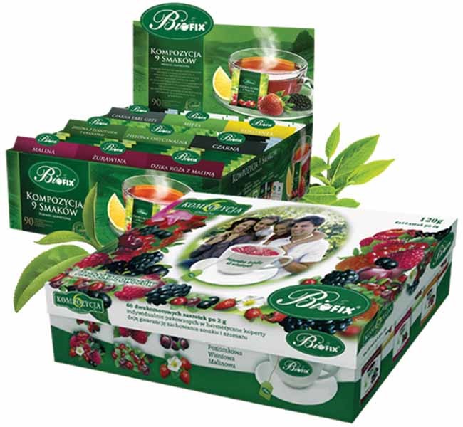 Herbata Bifix Premium owocowa 6 smaków 60x2g
